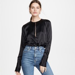 Alix NYC Suffolk Bodysuit Black NWOT